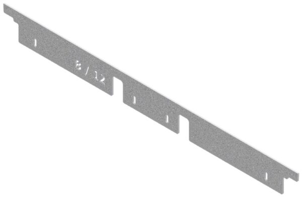 Produktbild UBK 500 008  -  Unterflur-Bodenkanal UBK 500 Endstück-Kante für 8 und 12mm Vertiefung
